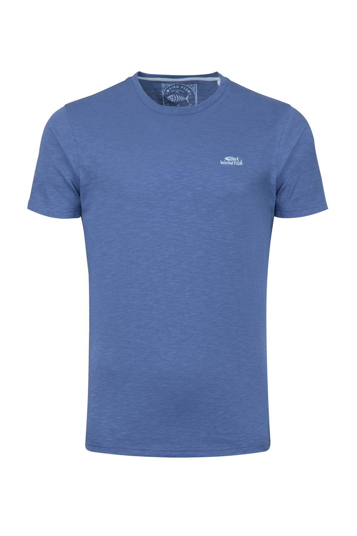 Fished Organic Cotton Branded Tee Faded Blue