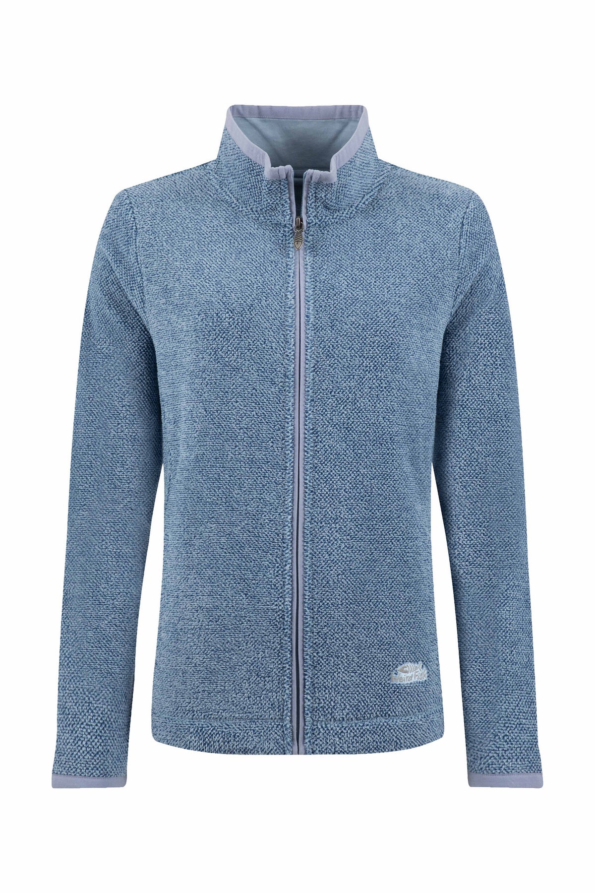 Cheryl Textured Full Zip Fleece Estate blue