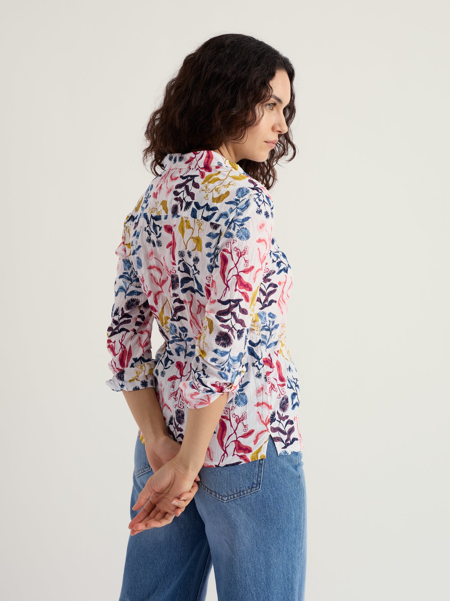 Larissa Shirt Inky Botanical Chalk