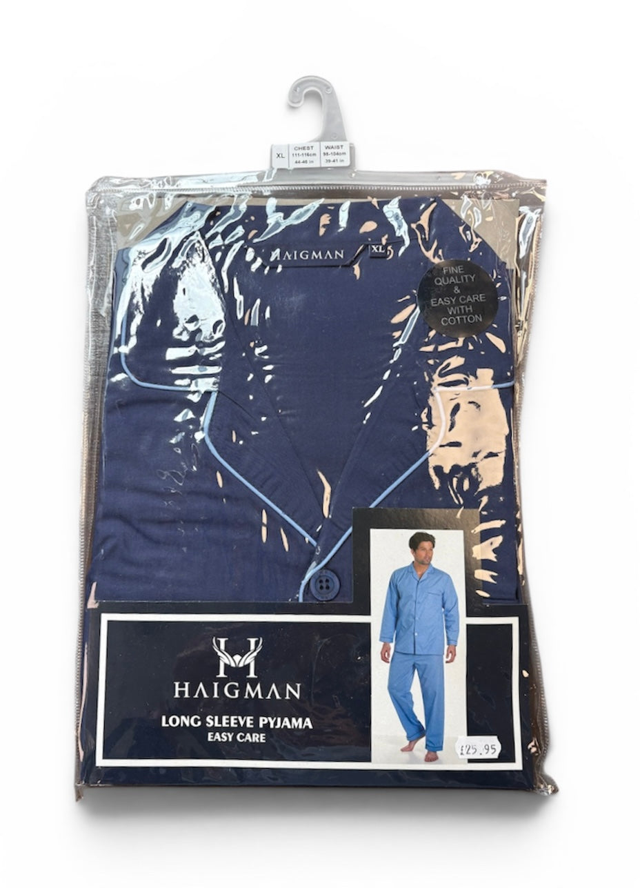 PLAIN NAVY COTTON PYJAMA