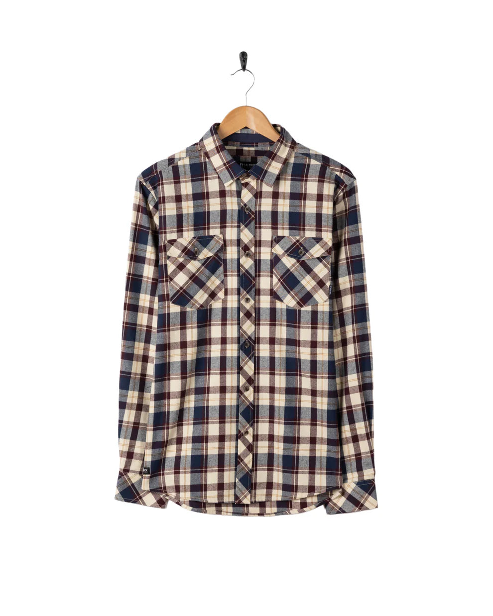 Miles - Mens Flannel Shirt - DK Purple