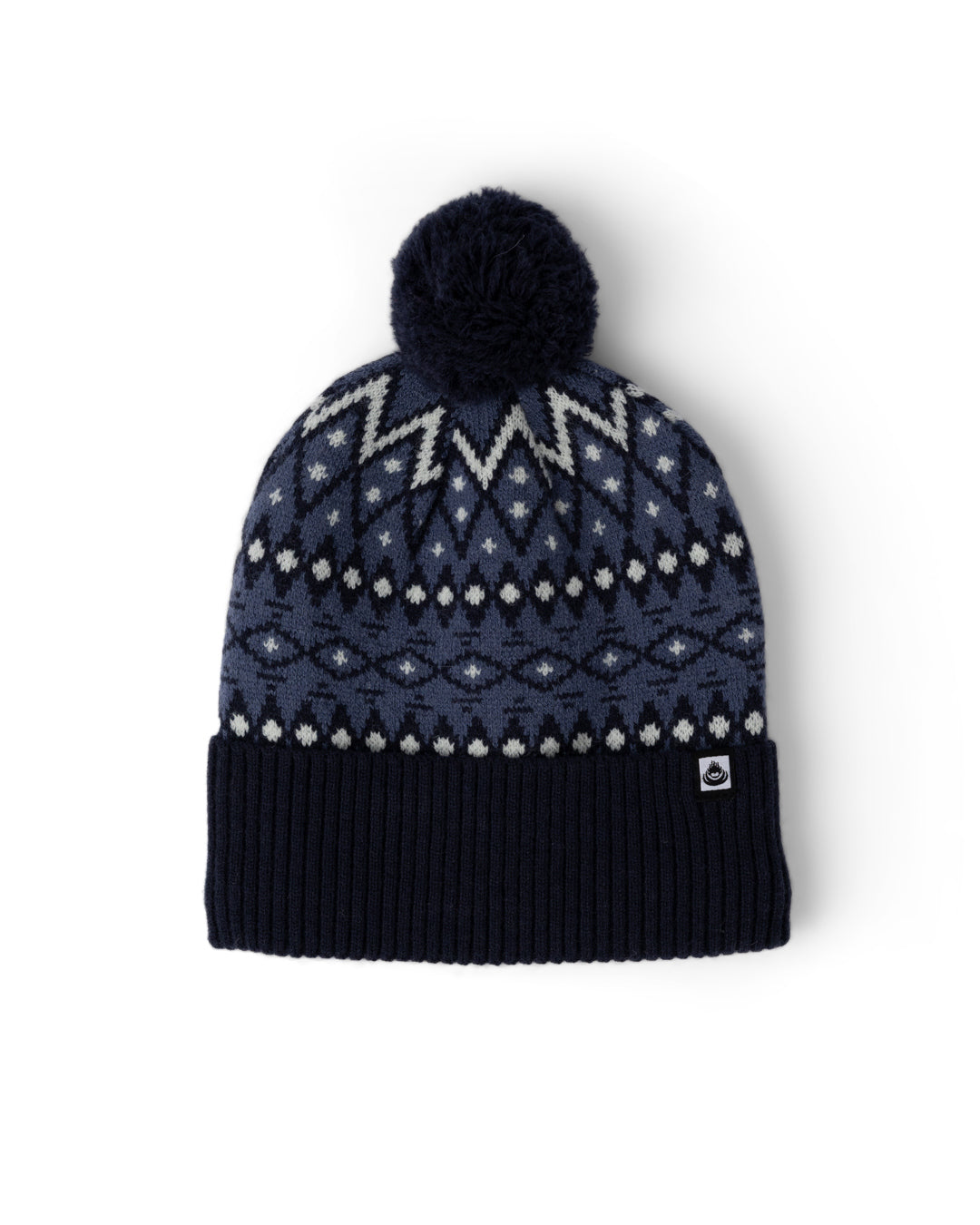 FERN FAIRISLE BEANIE DARK PURPLE