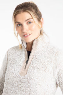 Madi Cosy 1/4 Zip Fleece Beige
