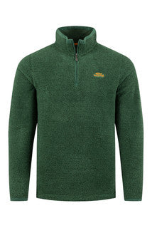 Errill 1/4 Zip Textured Fleece-Laurel Green