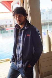 Merrill Eco Full Zip Textured Fleece Midnight