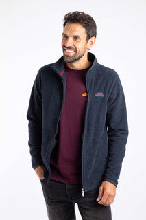 Merrill Eco Full Zip Textured Fleece Midnight