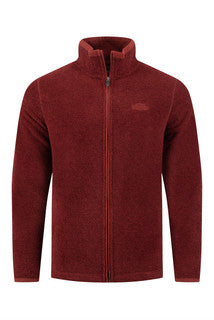 Merrill Full Zip Textured Fleece Barn Red