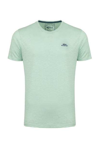 Fished Organic Cotton Branded Tee Mint Green
