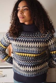 Annecy Eco Fair Isle Roll Neck Jumper