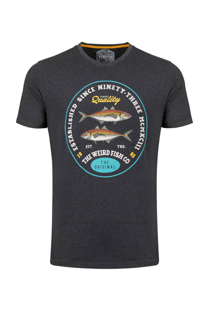Fish Stamp Graphic Tee Black