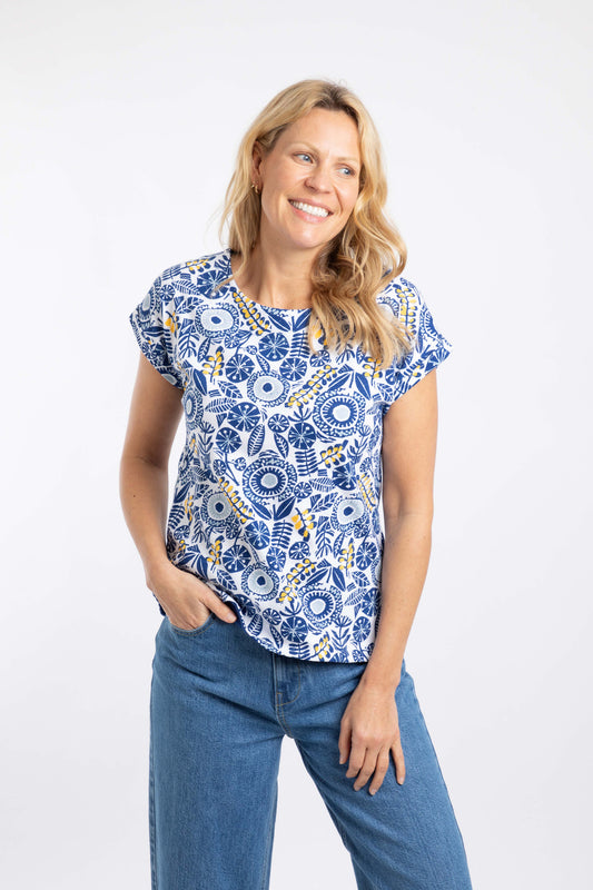 PAW PAW PRINTED BLUE SAPPHIRE T/SHIRT