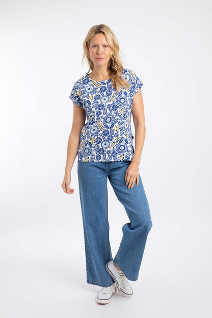 PAW PAW PRINTED BLUE SAPPHIRE T/SHIRT