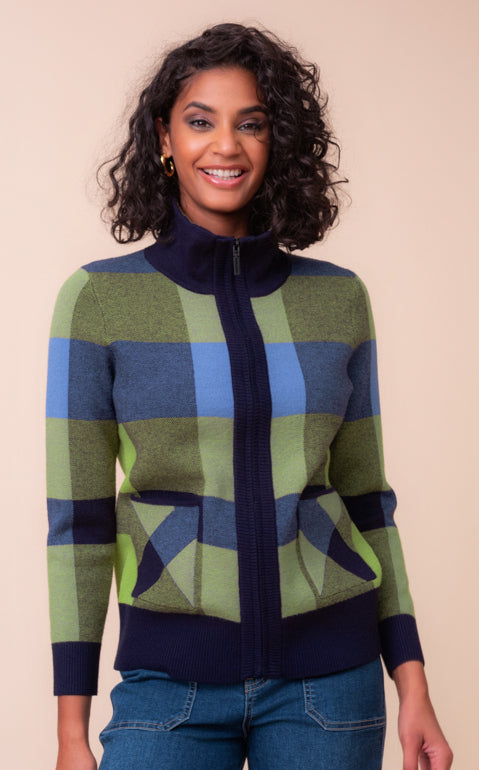 A48283-NAVY GREEN