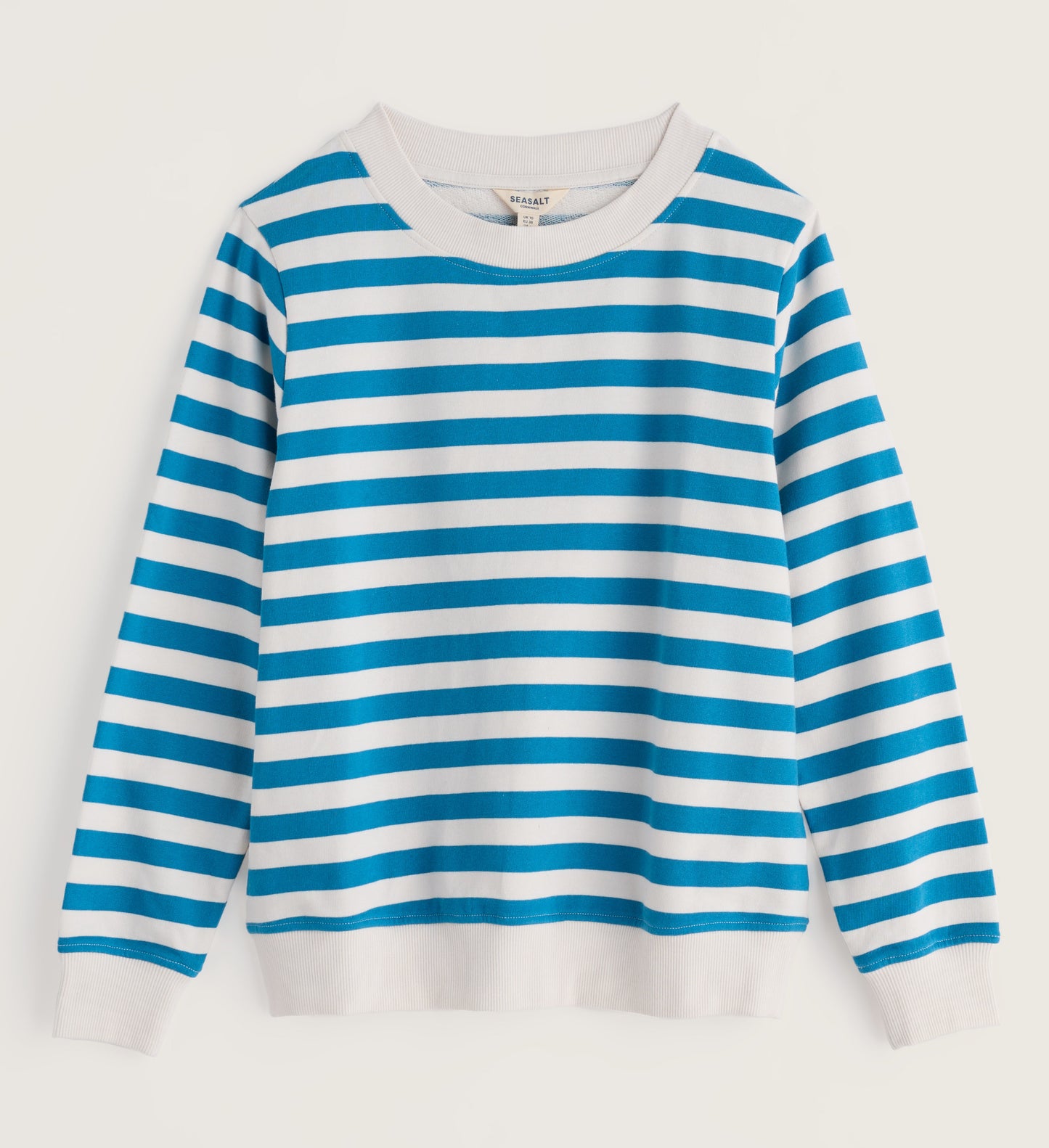 Bright Wave Crew Neck Sweatshirt Scallion Saleboats
