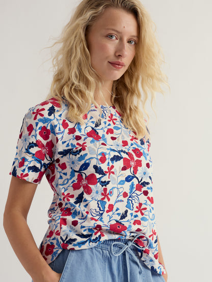 Bryher View T-Shirt Winding Meadow Chalk