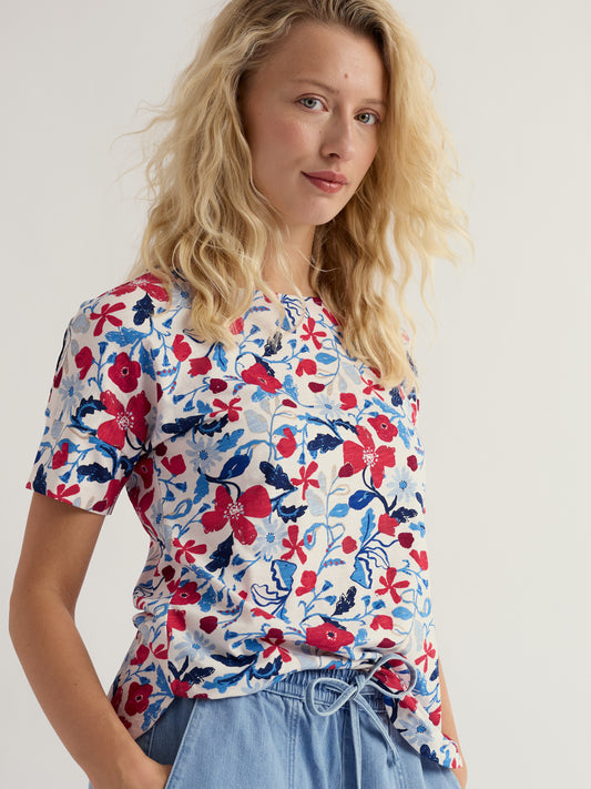 Bryher View T-Shirt Winding Meadow Chalk