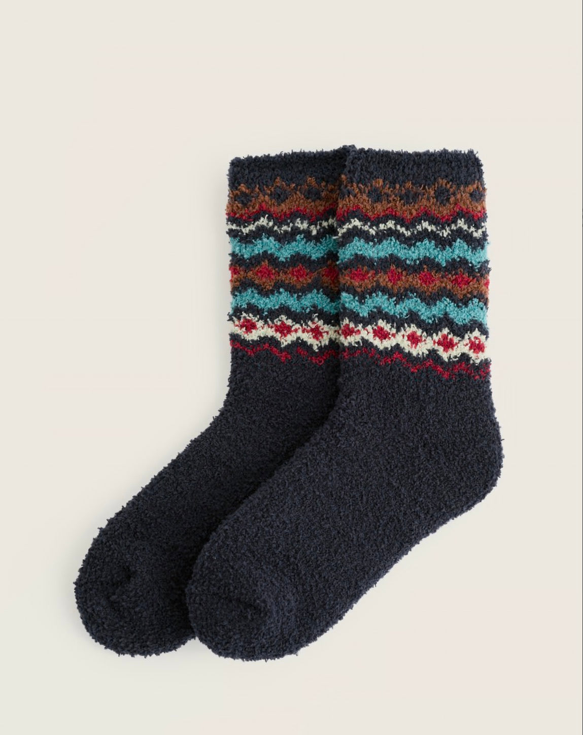 Women's Short Fluffies Socks-Sonata Maritime
