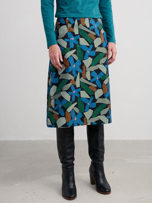 Forest View Skirt Zennor Flower Onyx