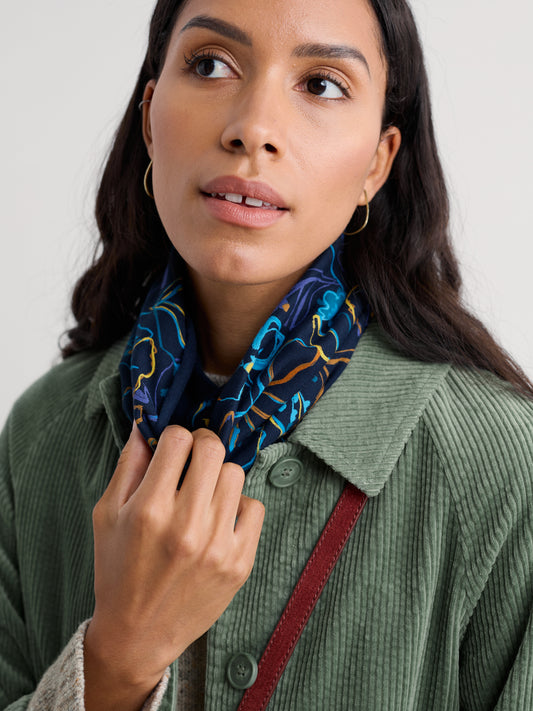 Heavyweight Handyband Drawn Floral Maritime