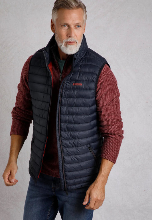 Langtree Lightweight Showerproof Padded Gilet Navy