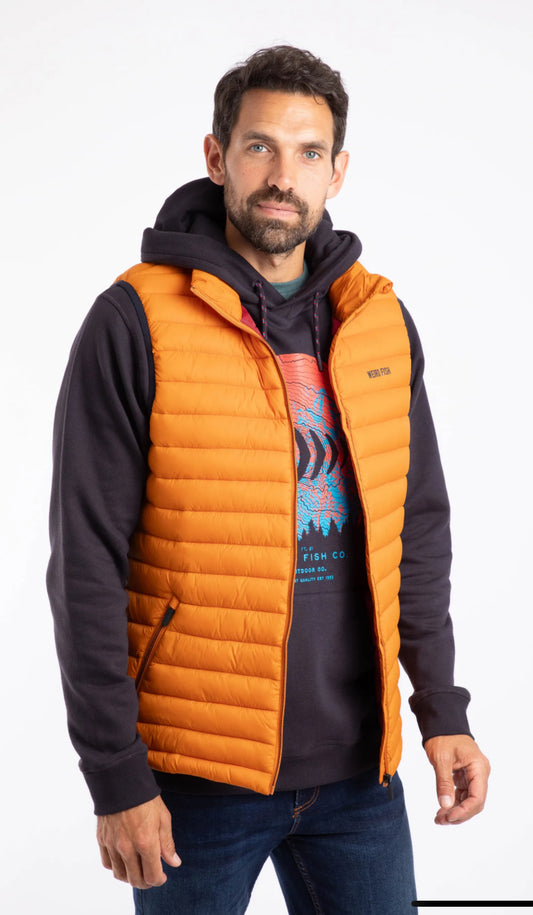 Langtree Lightweight Showerproof Padded Gilet Desert Sunset