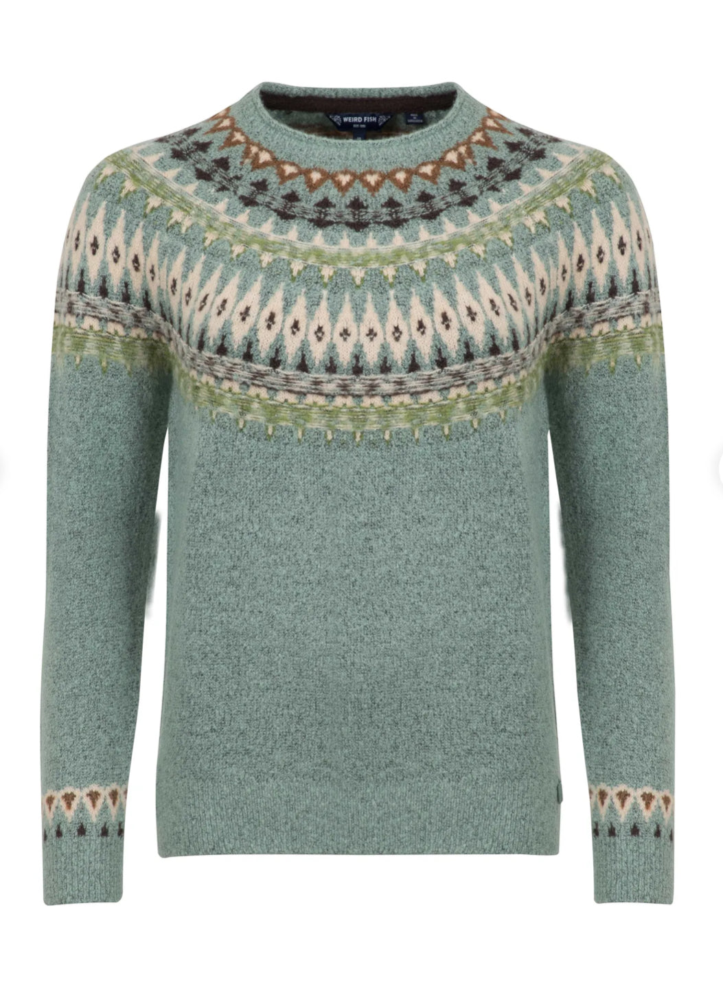 Lowell Fair Isle Jumper Smoked Blue