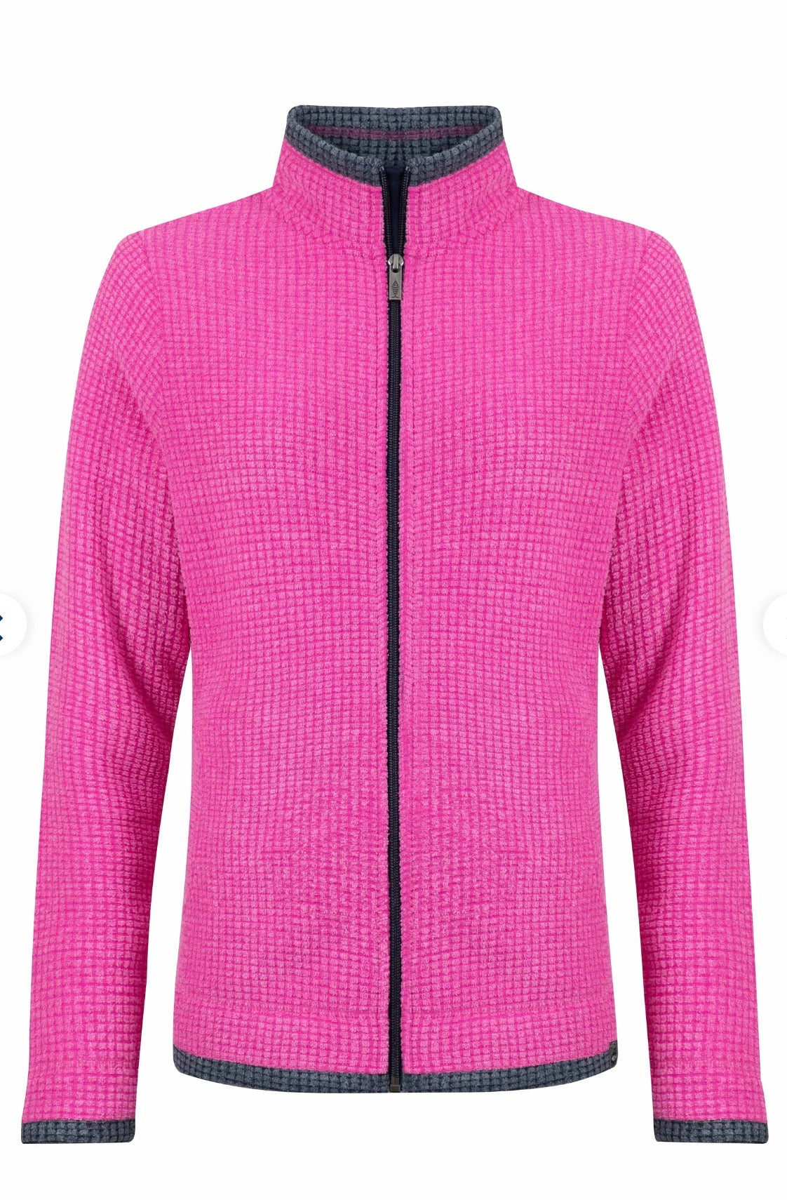 Ariana Full Zip Grid Fleece Gerbera
