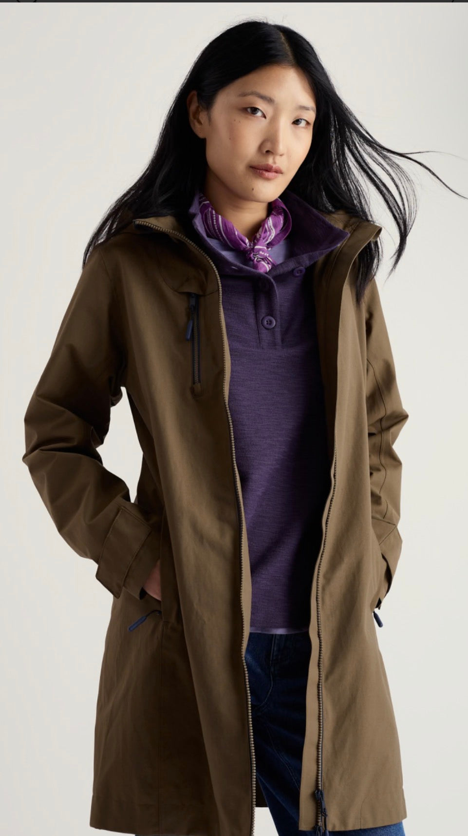 COVERACK COAT LAUREL