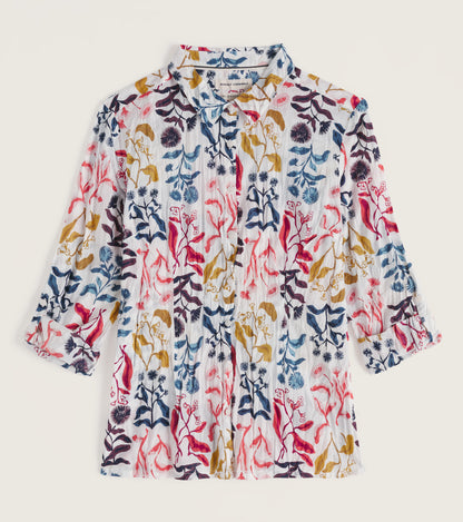 Larissa Shirt Inky Botanical Chalk