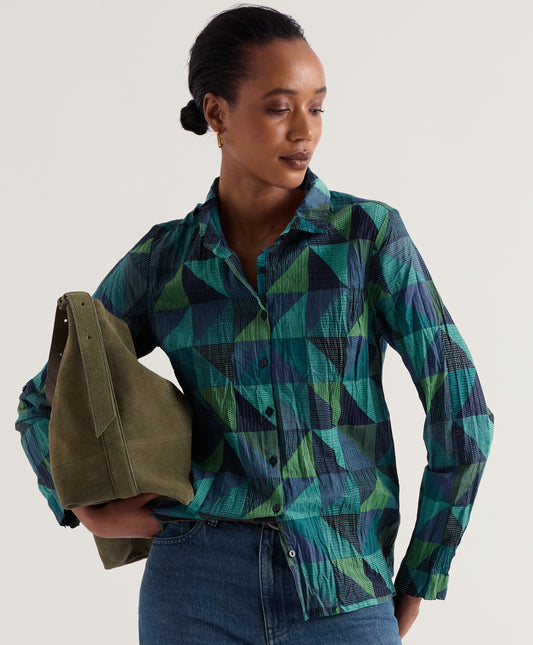 Larissa Shirt-Blanket Geo Estuary
