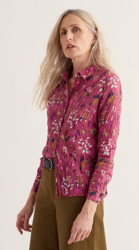 Larissa Shirt Flora Study Rosa