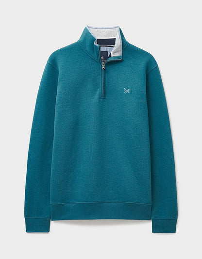 Classic Half Zip Sweatshirt in Morocco Blue