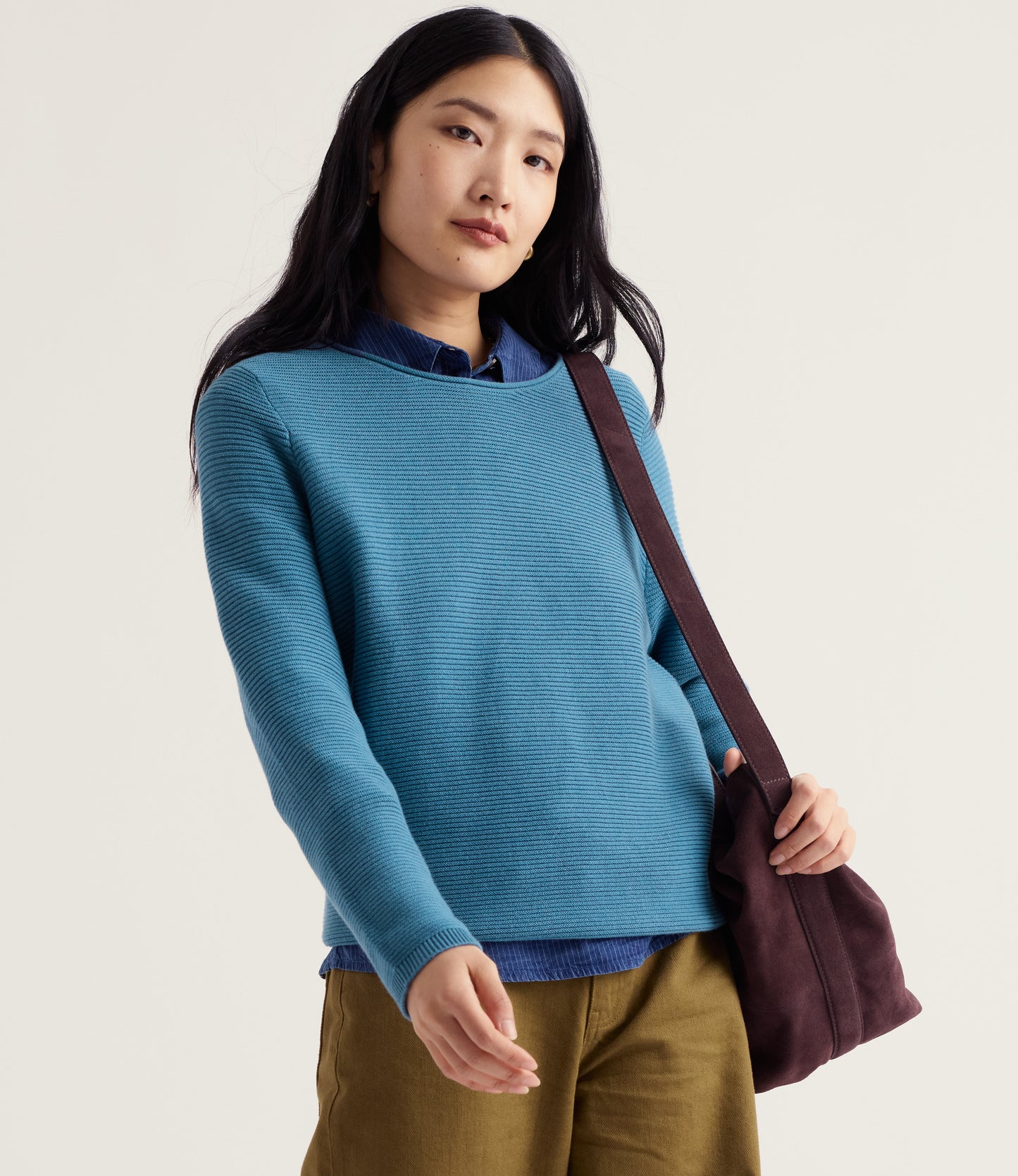 Makers Organic Cotton Blend Jumper-Cadet