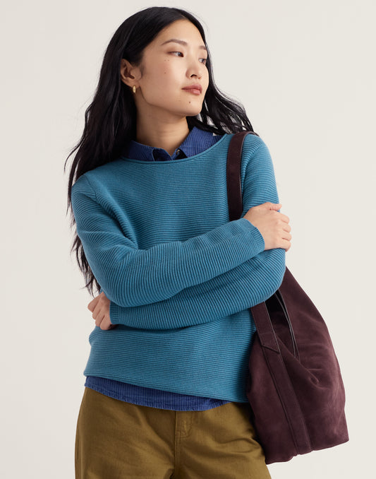 Makers Organic Cotton Blend Jumper-Cadet