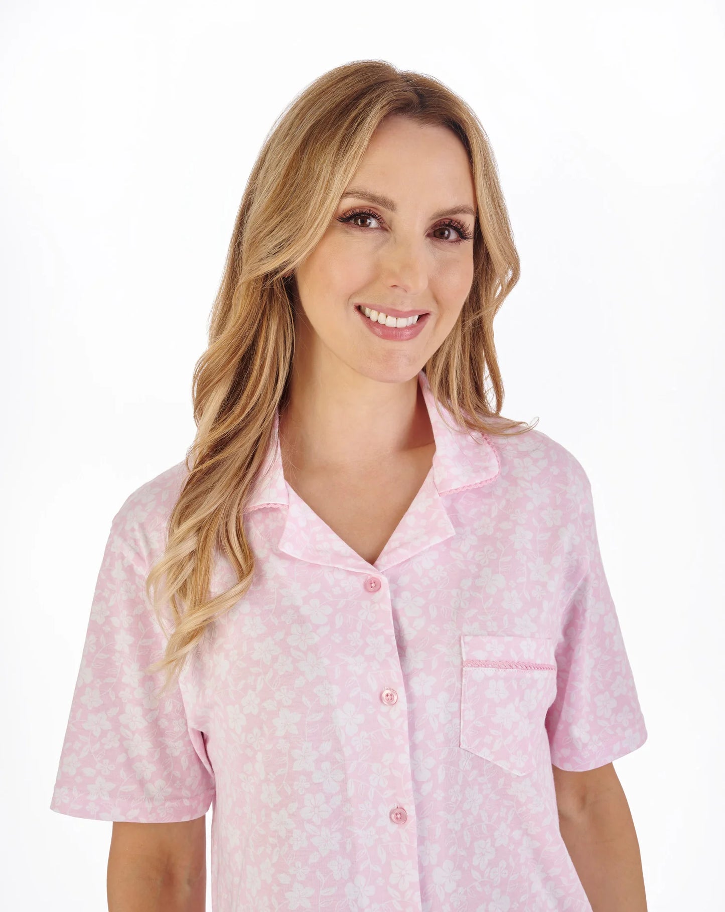Pink Monoprint Jersey Pyjama