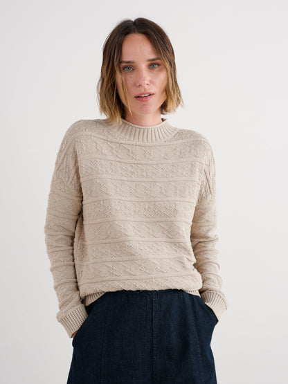 Penkestle Knitted Jumper Aran