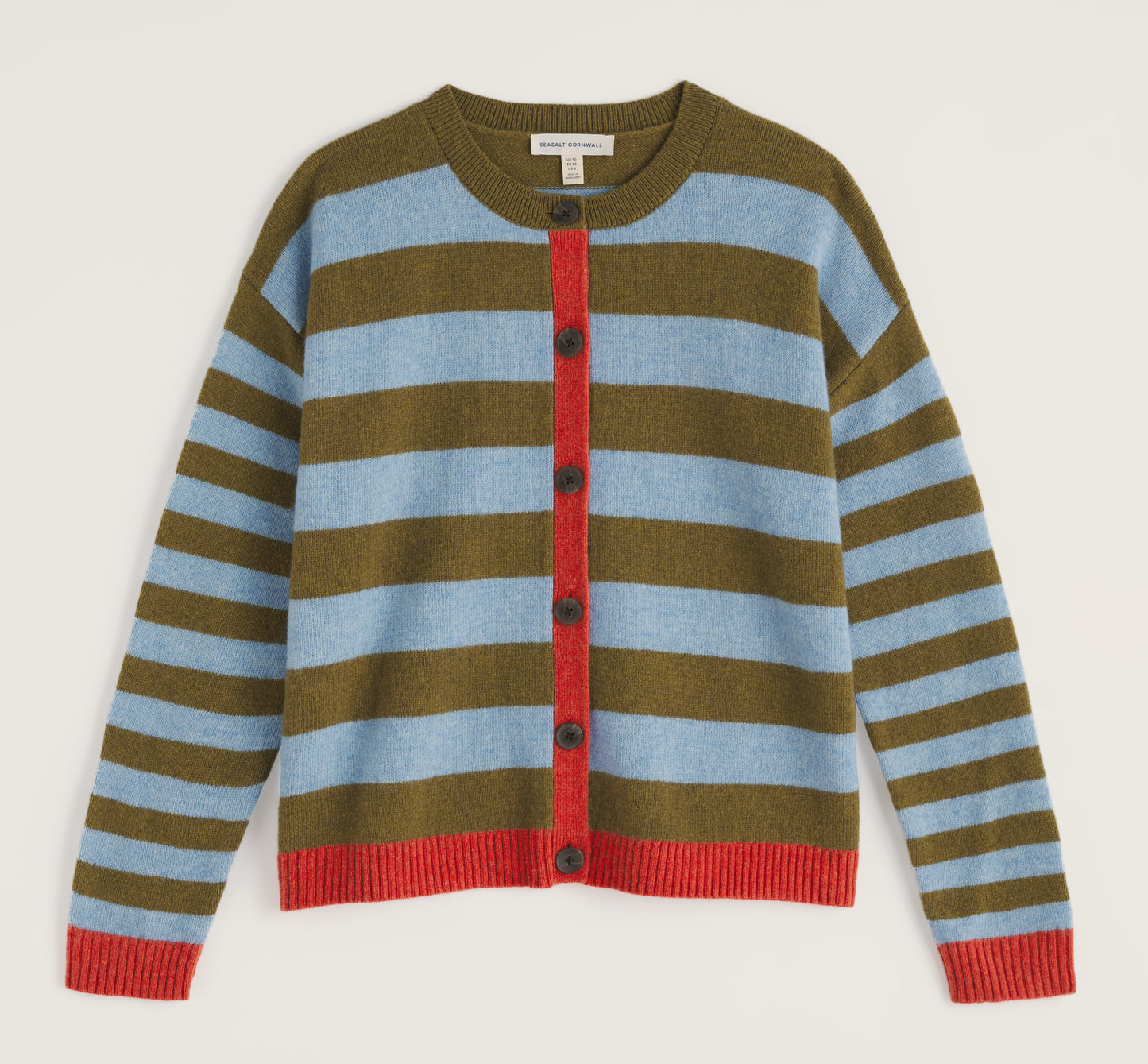 PINWELL CARDIGAN BRIGHT SHAPE SEAGRASS