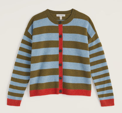 PINWELL CARDIGAN BRIGHT SHAPE SEAGRASS