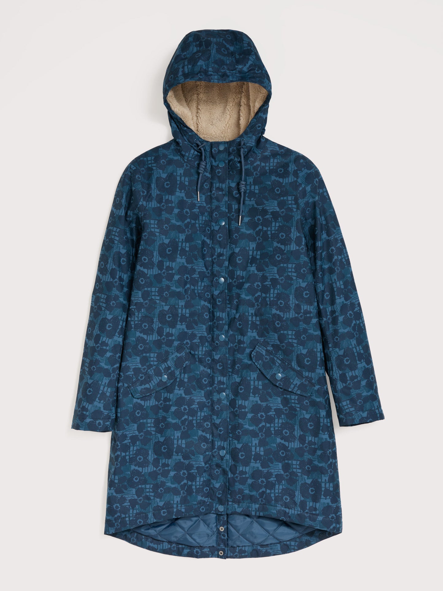 Plant Hunter Waterproof Parka Coat Patchwork Bloom Squall