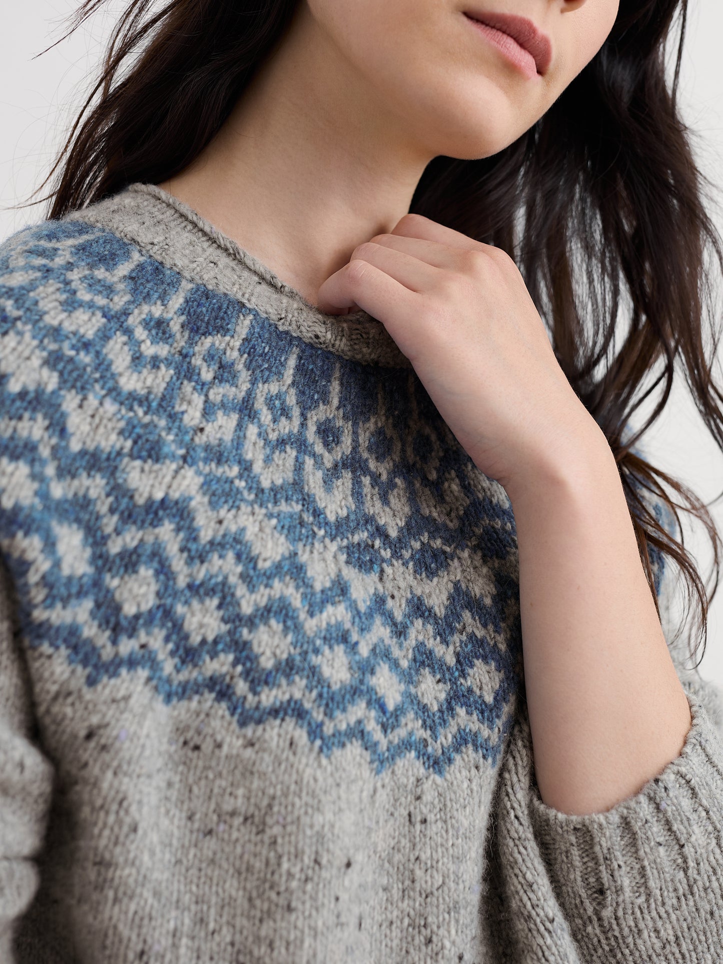 Port Kinnis Fair Isle Jumper With Merino Wag Tail Tor Shore