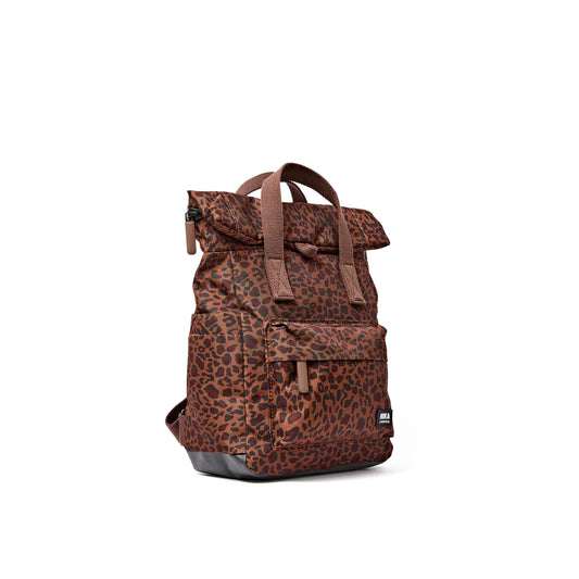 Canfield Roll Top Backpack in Mini Leopard SMALL