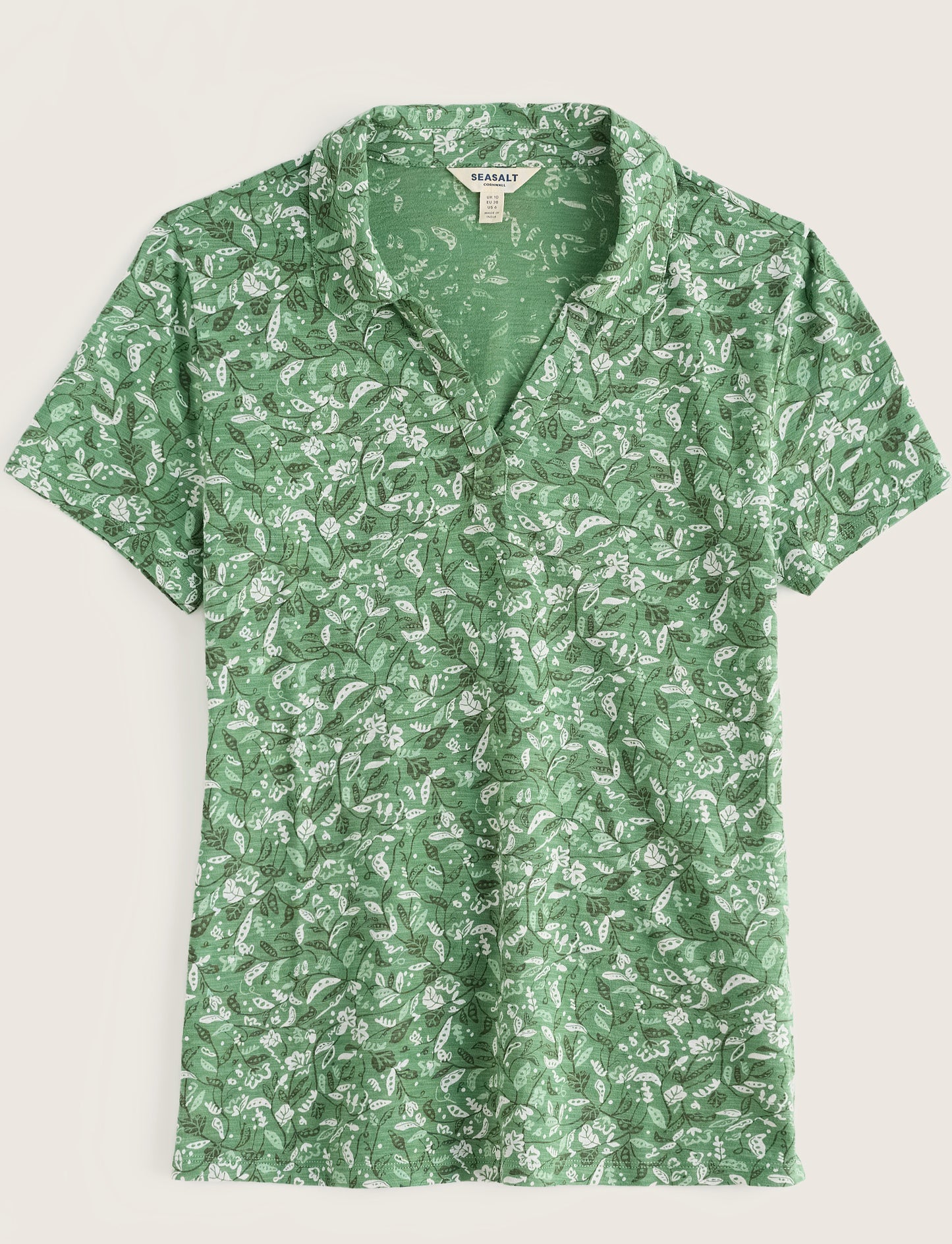 Wavecrest Short Sleeve Shirt -Garden Peas Pea Pod