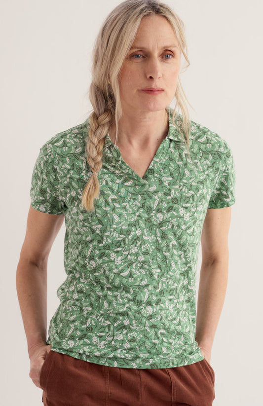 Wavecrest Short Sleeve Shirt -Garden Peas Pea Pod