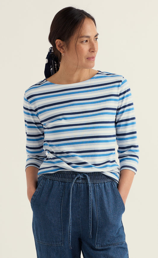 Sailor Top -Tri Mini Cornish Blue Fog