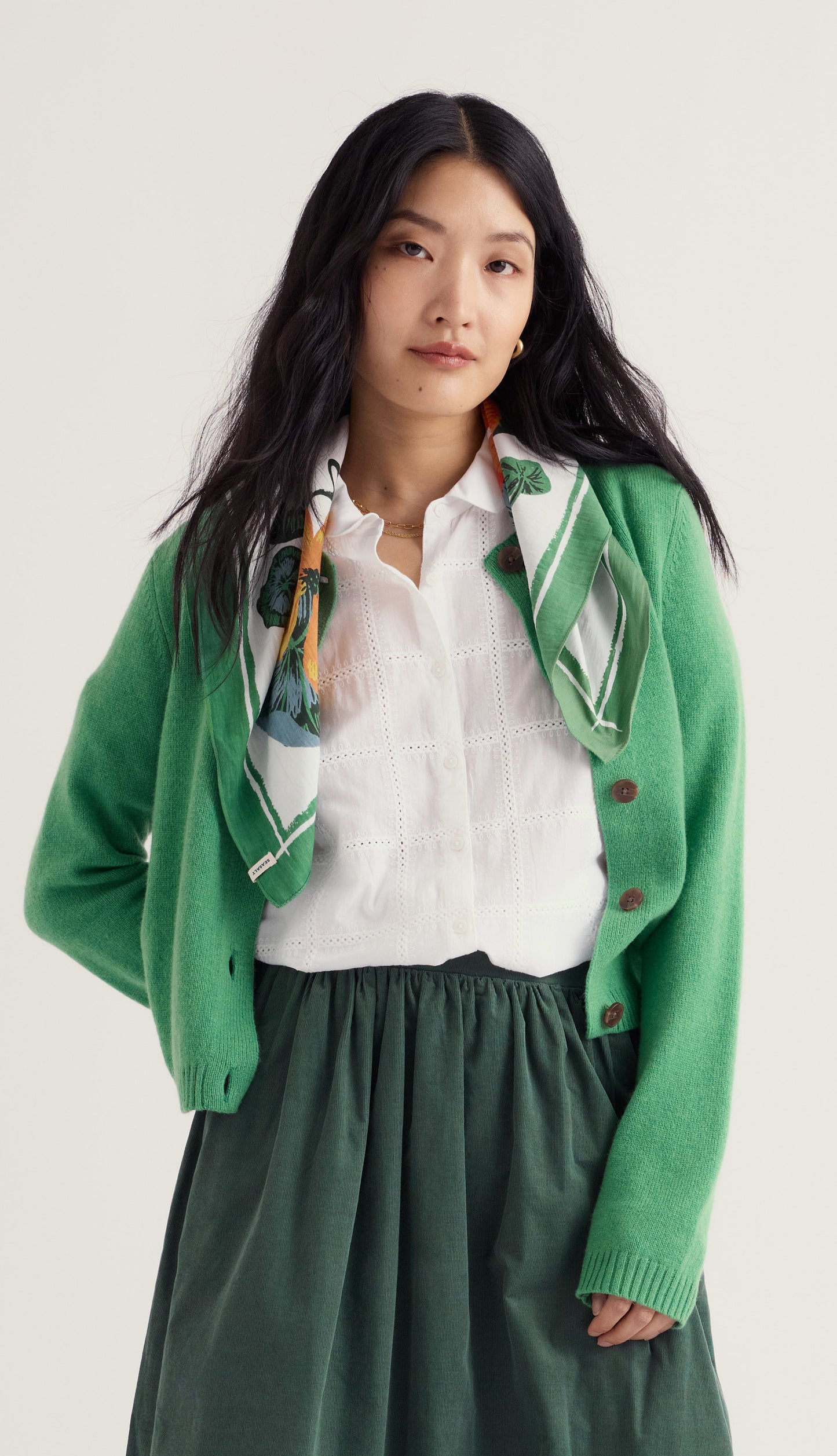 Tern Tide Cardigan- Pea Pod
