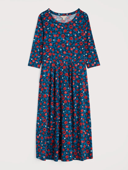 Veronica Midi Dress Pressed Plants Shore