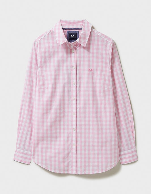 GINGHAM CLASSIC FIT SHIRT-PINK WHITE