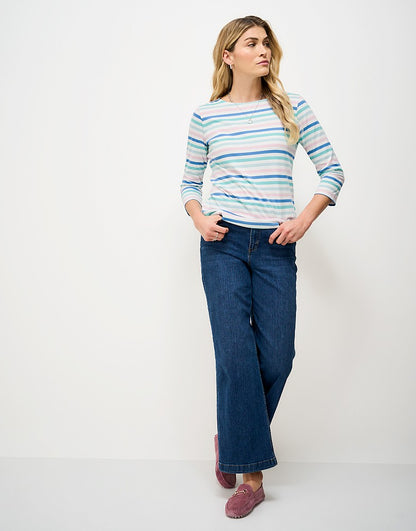 Essential Breton in White and Multi Stripes