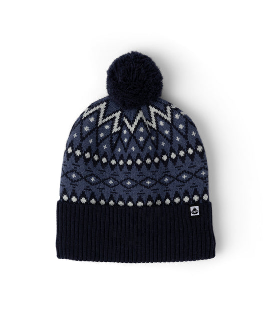 FERN FAIRISLE BEANIE DARK PURPLE