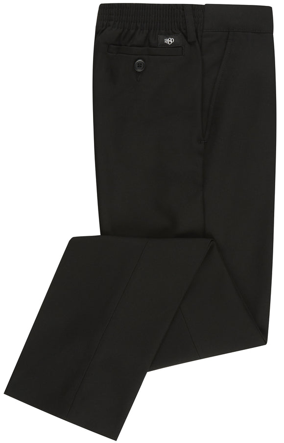 1880 Club Elastic Waist Black Trousers (AGES 8/9 TO 12/13)